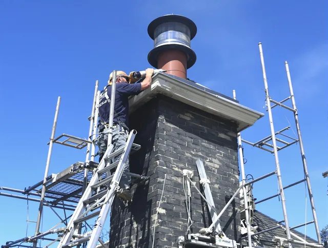 Sturdy chimney crown finished by Palm Harbor Chimney Sweep in Palm Harbor, FL