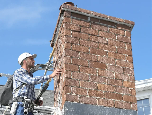 Brickwork for a chimney rebuild by Palm Harbor Chimney Sweep in Palm Harbor, FL