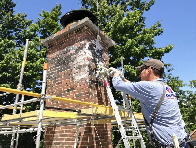 Structural chimney repair by Palm Harbor Chimney Sweep in Palm Harbor, FL