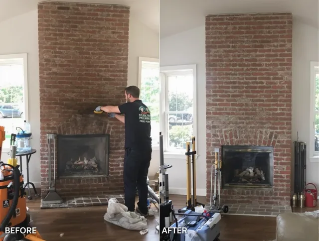 Finished chimney sweeping service by Palm Harbor Chimney Sweep in Palm Harbor, FL