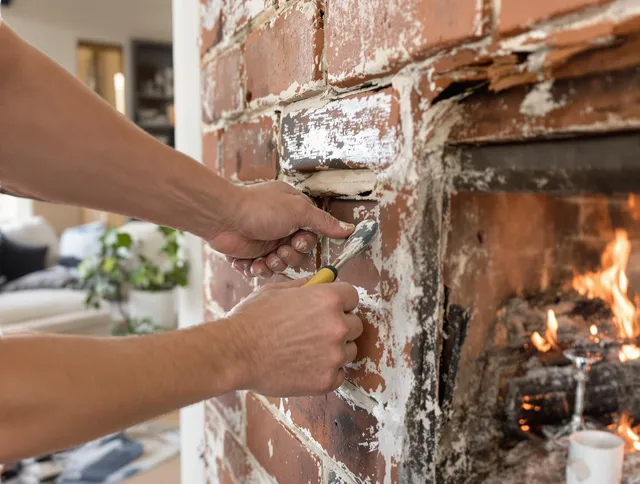Routine fireplace repair by Palm Harbor Chimney Sweep in Palm Harbor, FL
